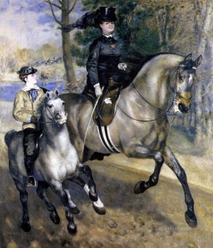 cabalgando en el bosque de boulogne Pierre Auguste Renoir Pinturas al óleo